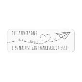 Kute hebben we een modern hartverschrijvingsveld g etiket (Voorkant)