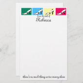 Kute hiel-schotels briefpapier (Voorkant / Achterkant)