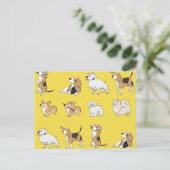 Kute honden aanpassen briefkaart (Staand voorkant)