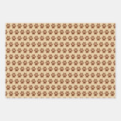 Kute honden- en poetskogels Reeks papier van 3 Inpakpapier Vel (Voorkant 3)