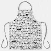 Kute honden in druk schort (Voorkant)