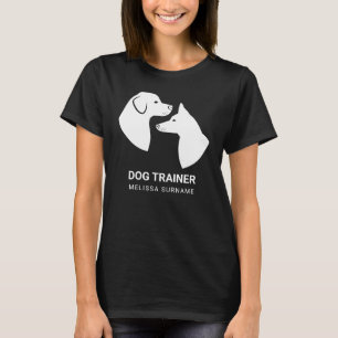 Kute honden in witte vorm - Aangepaste hondenconta T-shirt