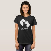 Kute honden in witte vorm - Aangepaste hondenconta T-shirt (Voorkant volledig)