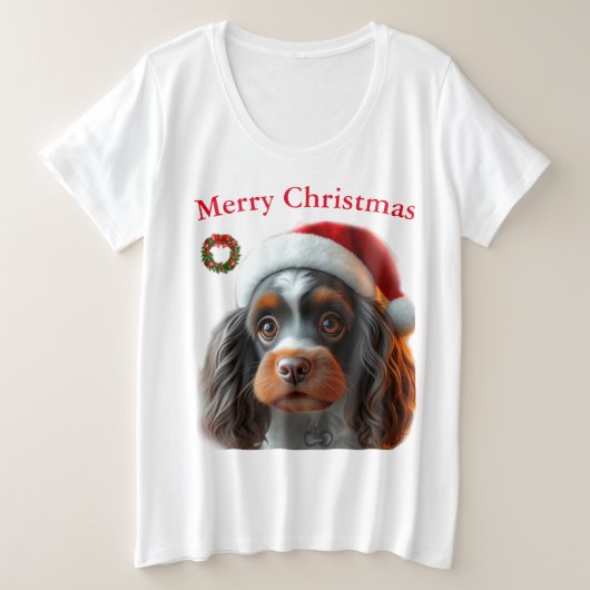 Kute honden kerst T-shirts (Design voorkant)
