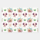 Kute honden met Botten Inpakpapier Vel (Voorkant)