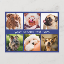 Kute honden of aangepast briefkaart voor je foto's