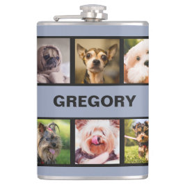 Kute honden of aangepaste Flenzen voor FOTO's Heupfles