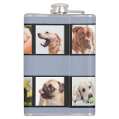 Kute honden of aangepaste Flenzen voor FOTO's Heupfles (Achterkant)