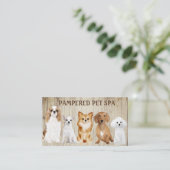 Kute honden op Visitekaartje van de Fence Pet Groo (Staand voorkant)