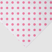 Kute Hot Pink & White Polkadots Tissue Paper Tissuepapier (Detail)
