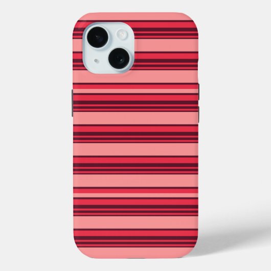 Kute hotroze strepen Case-Mate iPhone case (Achterkant)