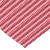 Kute hotroze strepen korte tafelloper (Hoek)