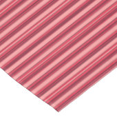 Kute hotroze strepen tafelkleed (Gekanteld)