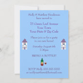 Kute &  House Warming Party Kaart (Achterkant)