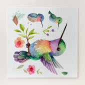 Kute Hummingvogels voor vogelovers op Legpuzzel (Horizontaal)