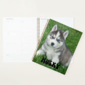 Kute Husky Puppy Calendar Planner (Display)