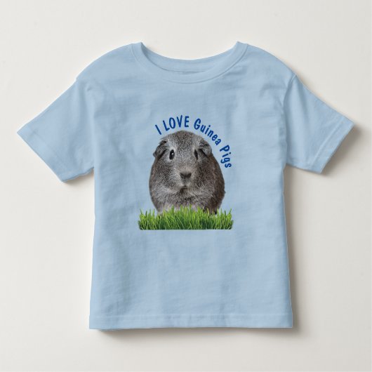 Kute ik hou van de blauwe aangepaste tekst van de  kinder shirts (Voorkant)