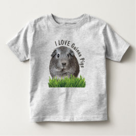 Kute ik hou van Guinee Varkens Aangepaste grijze t Kinder Shirts