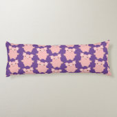 Kute Inquisitive Cartoon Pigs Body Pillow Lichaamskussen (Achterkant)