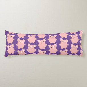 Kute Inquisitive Cartoon Pigs Body Pillow Lichaamskussen