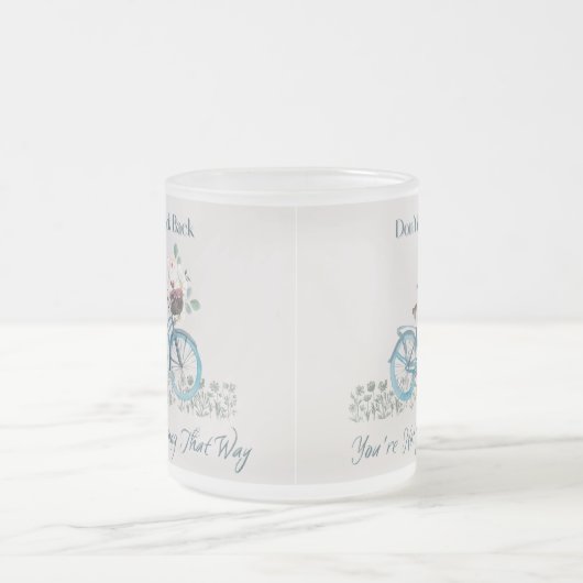 Kute Inspirerend Frosted Glass Mok (Center)