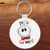 Kute inspirerend pin sleutelhanger (Voorkant)