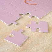 Kute Inspirerend prijsopgave in roze en Oranje Legpuzzel (Zijkant)