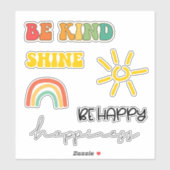 Kute inspirerend set van 6 sticker (Vel)