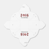 Kute jaar 2016 van de aap bedankdoosjes (Uitgevouwen)