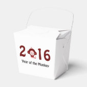 Kute jaar 2016 van de aap bedankdoosjes (Voorkant Zijde)