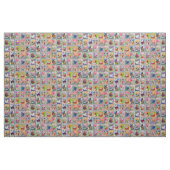 Kute Japan Year of Animal Stamps Pattern Stof (Fat Quarter)