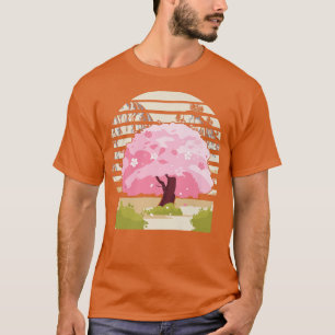 Kute Japanse traditionele Cherry Blossom Tree Kawa T-shirt