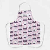 Kute Japanse voedselriet Onigiri Rice Balls Patter Schort (Voorkant)