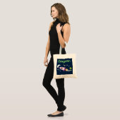 Kute jongen in de cartoon van raketten tote bag (Voorkant (model))