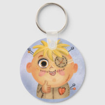 Kute jongen in een Voodoo-kostuum Classic Round St