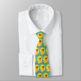 Kute joyous Cartoon Ducking (Half Brick) Stropdas