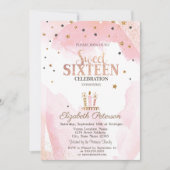 Kute kaarsen Stars Sweet 16 Kaart (Voorkant)