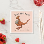 Kute Kangaroo met cartoon van koalas Servet (Insitu)