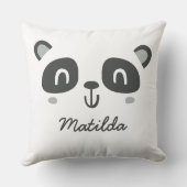 Kute karakter panda kinderdagkleding kussen (Achterkant)