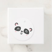 Kute karakter panda kinderverjaardag bedankjes labels (In situ)