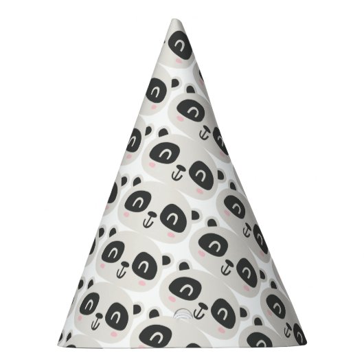 Kute karakter panda kinderverjaardag feesthoedjes (Rechts)