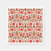 Kute Kasky Kerstrendiertje met warme chocolade Servet (Voorkant)