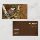 Kute kastanjebruin op de perenboom visitekaartje (Voorkant / Achterkant)