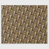 Kute kastanjebruin op perenbomen cadeaupapier (Vlak)