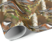 Kute kastanjebruin op perenbomen cadeaupapier (Rol Hoek)