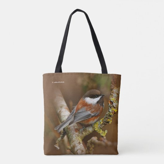 Kute kastanjebruin op perenbomen tote bag (Achterkant)