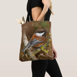 Kute kastanjebruin op perenbomen tote bag