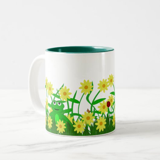 Kute Kat en Froggy Friend Mok (Voorkant links)
