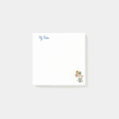 Kute kat holdings bloemen gepersonaliseerd post-it® notes (Voorkant)