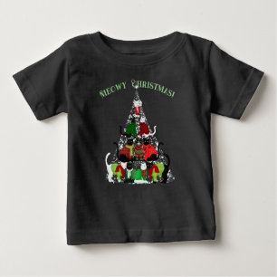 Kute Kat kerstboom T-shirt
